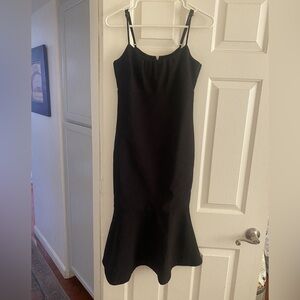 New Likely Banks Flounced-Hem Slip Dress in Black Size 4